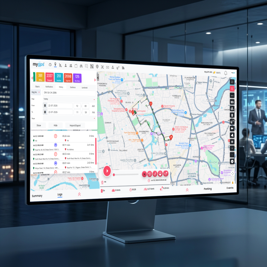 Route Playback Screen